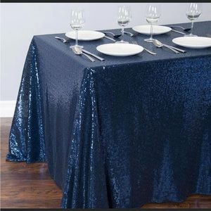 Navy blue table cloths